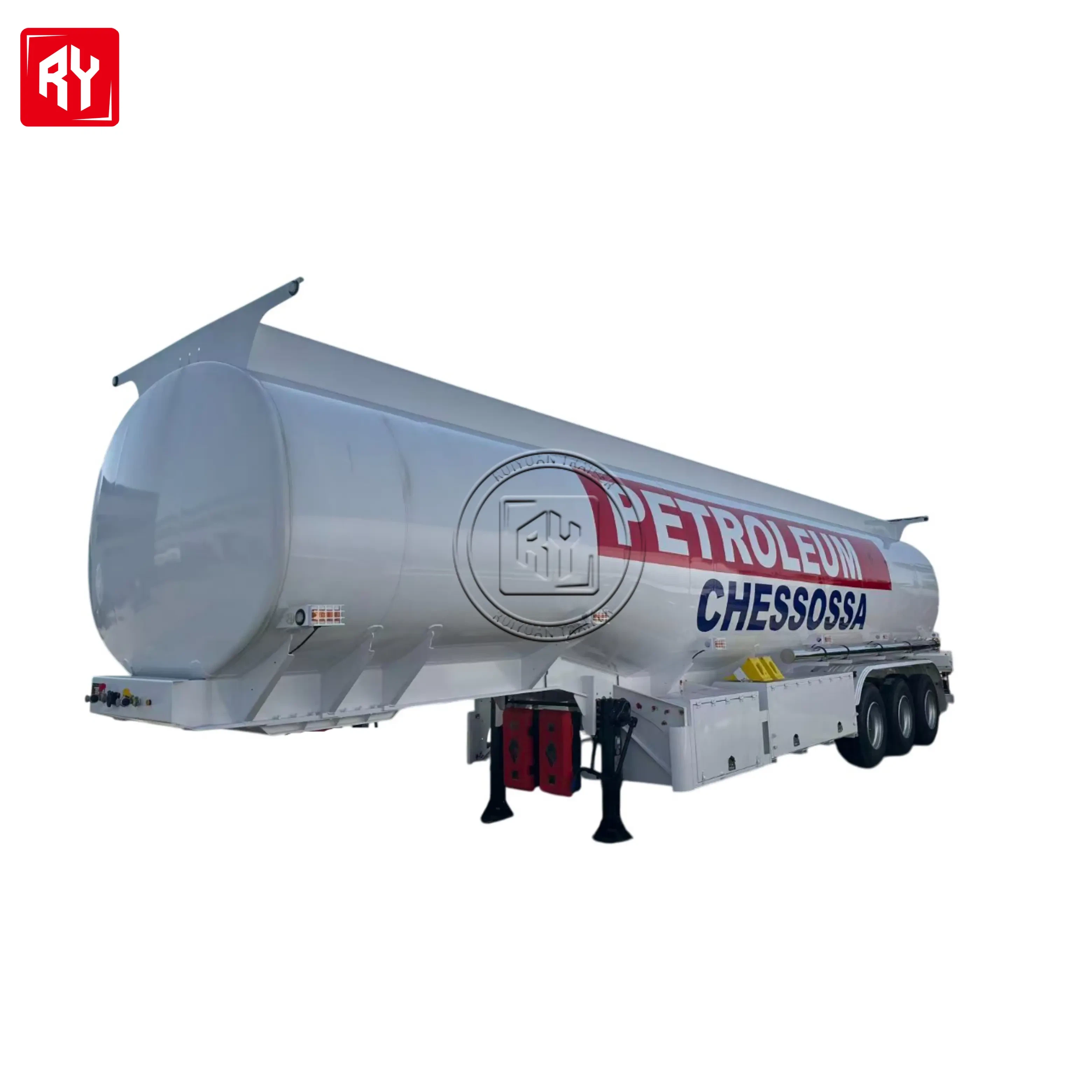3 محور پٹرول آئل ٹینک ایندھن ٹینکر سیمی ٹریلر